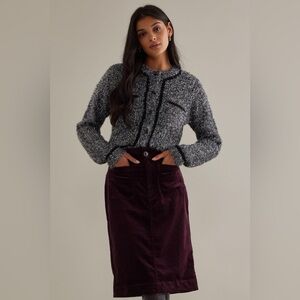 NWT Anthropologie Corduroy Skirt